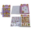 MINI CADERNO MODELO CAPIVARA COM 30 FOLHAS E 4 ADESIVOS EM PLÁSTICO REF: APCY-DL