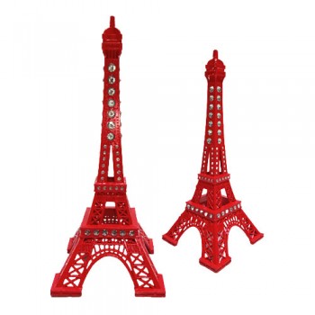 TORRE EIFFEL DE METAL DECORATIVA VERMELHO TORRE EIFFEL DE METAL DECORATIVA VERMELHO