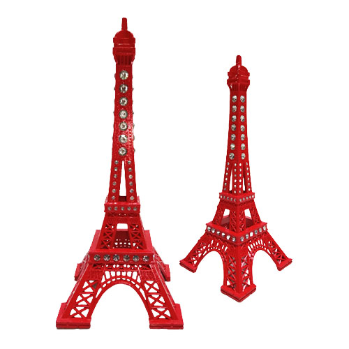 TORRE EIFFEL DE METAL DECORATIVA VERMELHO TORRE EIFFEL DE METAL DECORATIVA VERMELHO