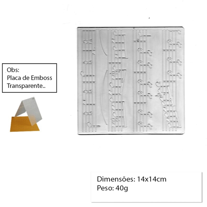 PLACA PARA EMBOSS MODELO PARTITURA REF: 126394 PLACA PARA EMBOSS MODELO PARTITURA REF: 126394
