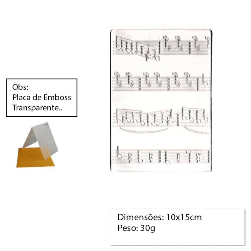 PLACA PARA EMBOSS MODELO PARTITURA REF: 22730 PLACA PARA EMBOSS MODELO PARTITURA REF: 22730