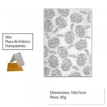 PLACA PARA EMBOSS MODELO FLOR DE MEL REF: 22744 PLACA PARA EMBOSS MODELO FLOR DE MEL REF: 22744