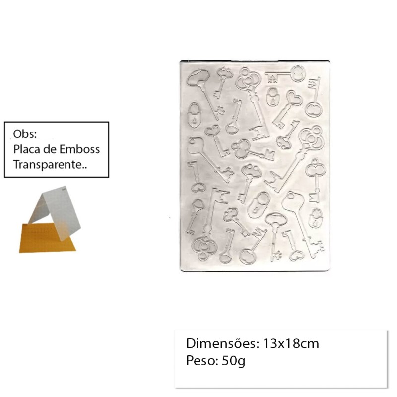 PLACA PARA EMBOSS MODELO CHAVES REF: 23022 PLACA PARA EMBOSS MODELO CHAVES REF: 23022