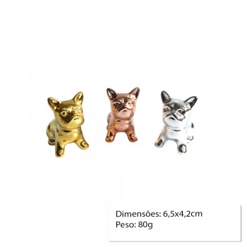 ENFEITE EM CERAMICA MODELO CACHORRO AP6882-DS