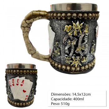 CANECA EM METAL REV.RES.PVC C/ALCA CAP.400ML REF:AP-B9138-2 CANECA EM METAL REV.RES.PVC C/ALCA CAP.400ML REF:AP-B9138-2