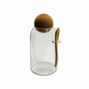 POTE DE VIDRO COM TAMPA EM BAMBU 800ML REF: APGS915 POTE DE VIDRO COM TAMPA EM BAMBU 800ML REF: APGS915