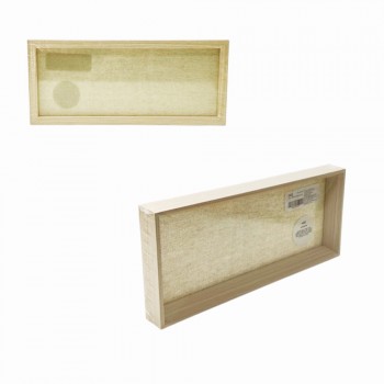 BANDEJA RETANGULAR DECORATIVA EM MDF COM LINHO REF: 15678 BANDEJA RETANGULAR DECORATIVA EM MDF COM LINHO REF: 15678