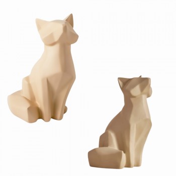 ESCULTURA PARA DECORAÇÃO MODELO RAPOSA EM POLIRESINA REF: 16351