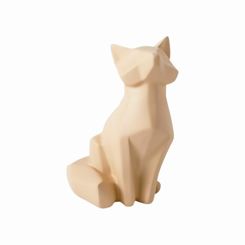 ESCULTURA PARA DECORAÇÃO MODELO RAPOSA EM POLIRESINA REF: 16351