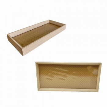 BANDEJA RETANGULAR DECORATIVA EM MDF E PU REF: 16736 BANDEJA RETANGULAR DECORATIVA EM MDF E PU REF: 16736