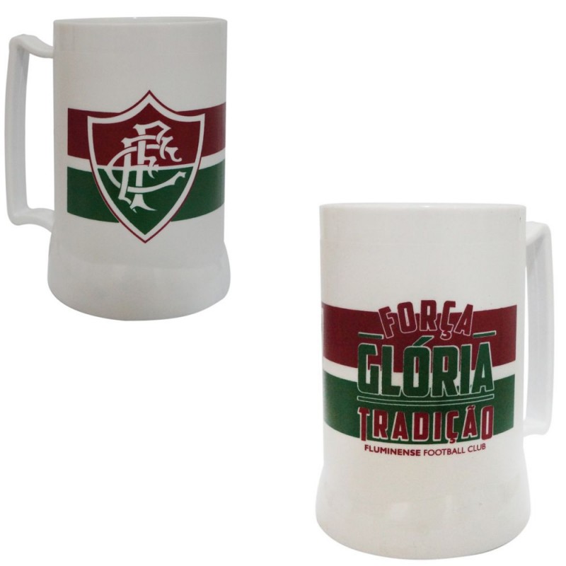 CANECA GEL MODELO FLUMINENSE EM PLÁSTICO 400ML REF: 005131
