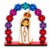 ENFEITE DECORATIVO MODELO ARCO FLORAL SANTINHA DE MADEIRA REF: 000131 ENFEITE DECORATIVO MODELO ARCO FLORAL SANTINHA DE MADEIRA REF: 000131