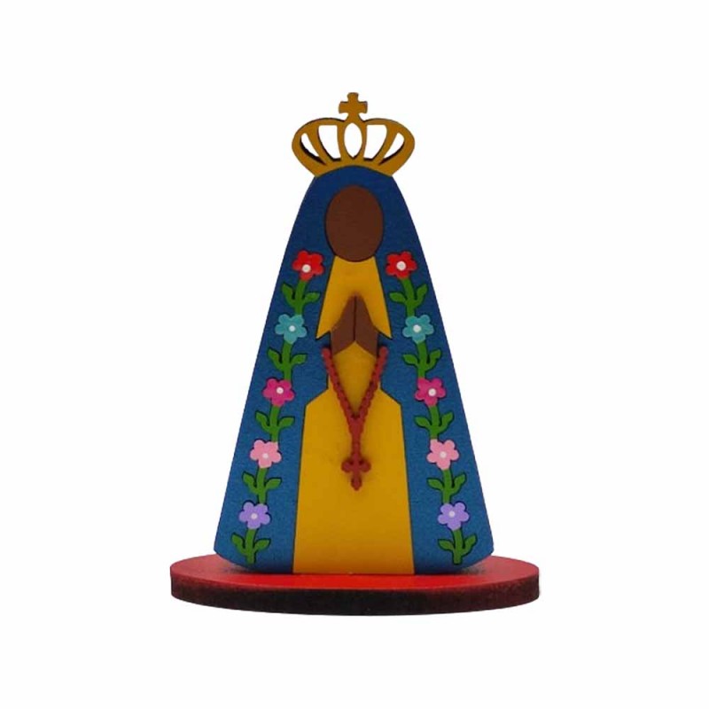 MINI PLACA DECORATIVA MODELO NOSSA SENHORA FLORES REF: 001571 MINI PLACA DECORATIVA MODELO NOSSA SENHORA FLORES REF: 001571