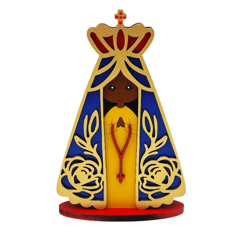 NOSSA SENHORA APARECIDA DE MADEIRA MDF REF: 002325 NOSSA SENHORA APARECIDA DE MADEIRA MDF REF: 002325