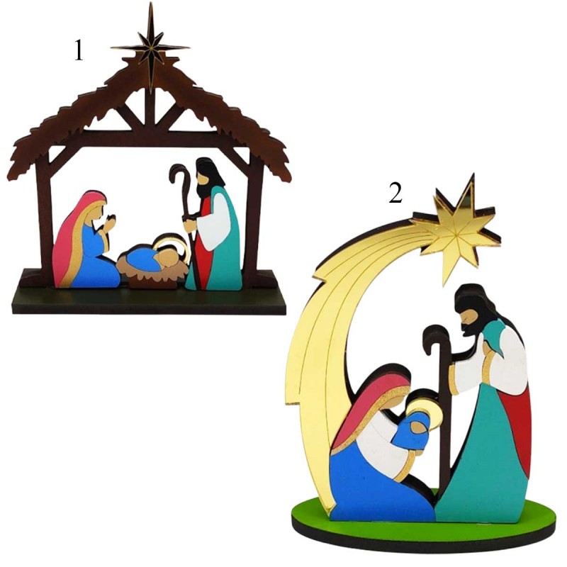 ENFEITE PRESEPIO DE MADEIRA MDF REF: 002523 ENFEITE PRESEPIO DE MADEIRA MDF REF: 002523