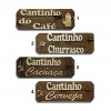 PLACA DECORATIVA MODELO CANTINHO DIVERSOS EM MADEIRA REF: 04143 PLACA DECORATIVA MODELO CANTINHO DIVERSOS EM MADEIRA REF: 04143