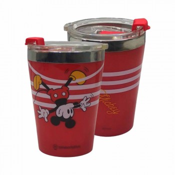 COPO VIAGEM MODELO MICKEY MOUSE LISTRAS EM PLÁSTICO COM TAMPA 300ML REF: 10025779 COPO VIAGEM MODELO MICKEY MOUSE LISTRAS EM PLÁSTICO COM TAMPA 300ML REF: 10025779