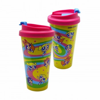 COPO VIAGEM MODELO MENINAS SUPER PODEROSAS COM TAMPA EM PLÁSTICO 500ML REF: 186379999 COPO VIAGEM MODELO MENINAS SUPER PODEROSAS COM TAMPA EM PLÁSTICO 500ML REF: 186379999