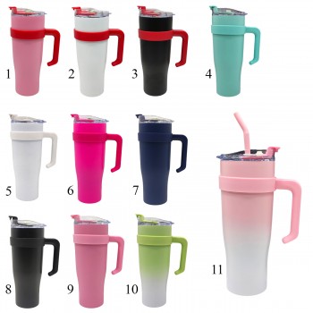 CANECÃO TUMBLER TÉRMICA COLORIDA 1250ML EM AÇO INOXIDÁVEL REF: 401250