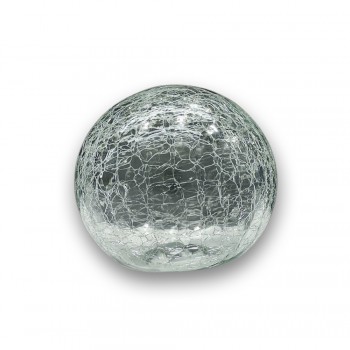 ENFEITE DECORATIVO MODELO BOLA TRANSPARENTE EM VIDRO REF: BC10