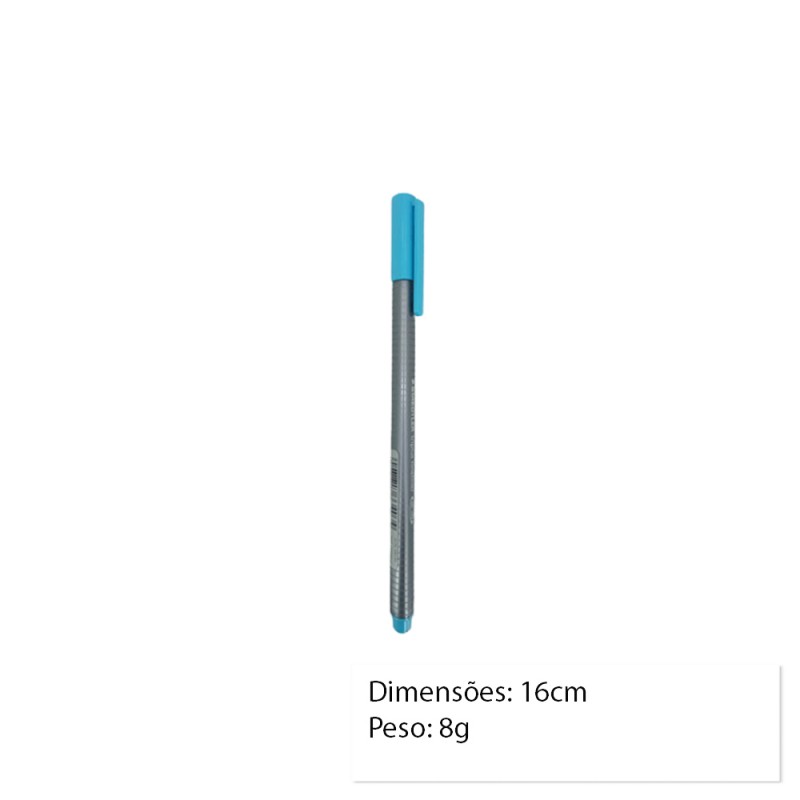 CANETA FINELINER AZUL TURQUEZA UNIDADE REF: 334-34 CANETA FINELINER AZUL TURQUEZA UNIDADE REF: 334-34