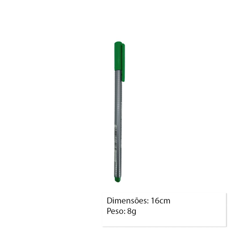 CANETA FINELINER VERDE UNIDADE REF: 334-5 CANETA FINELINER VERDE UNIDADE REF: 334-5