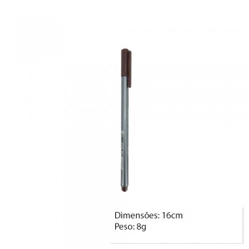 CANETA FINELINER MARRON UNIDADE REF: 334-76 CANETA FINELINER MARRON UNIDADE REF: 334-76