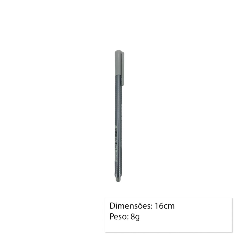 CANETA FINELINER CINZA UNIDADE REF: 334-82 CANETA FINELINER CINZA UNIDADE REF: 334-82