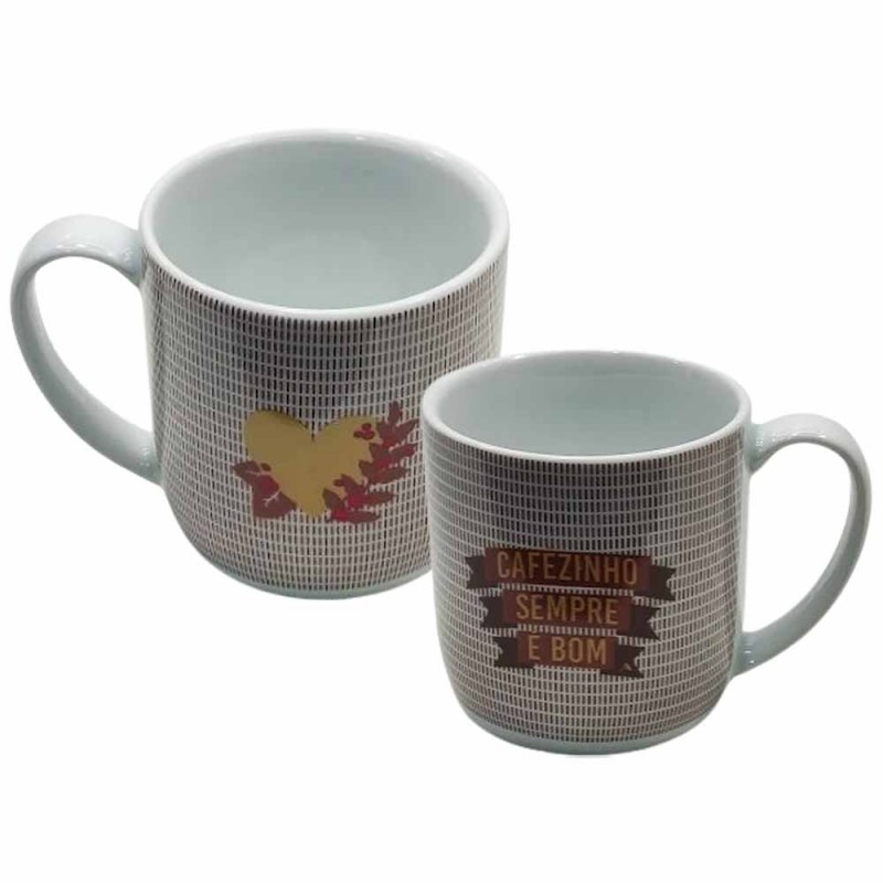 CANECA COM FRASE MODELO CAFÉZINHO SEMPRE É BOM EM PORCELANA 360ML REF: 401120 CANECA COM FRASE MODELO CAFÉZINHO SEMPRE É BOM EM PORCELANA 360ML REF: 401120