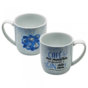 CANECA COM FRASE MODELO CAFÉ ME MANTÉM ENQUANTO... EM PORCELANA 360ML REF: 401173 CANECA COM FRASE MODELO CAFÉ ME MANTÉM ENQUANTO... EM PORCELANA 360ML REF: 401173