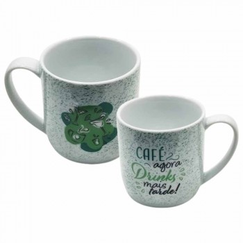 CANECA COM FRASE MODELO CAFÉ AGORA DRINKS MAIS TARDE EM PORCELANA 360ML REF: 401176 CANECA COM FRASE MODELO CAFÉ AGORA DRINKS MAIS TARDE EM PORCELANA 360ML REF: 401176
