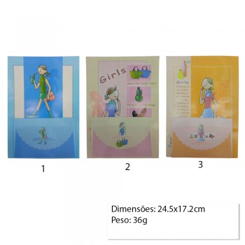 BLOCO DE ANOTAÇÃO C/8 PAPEIS DE CARTA E 4 ENVELOPES  REF: LP-18