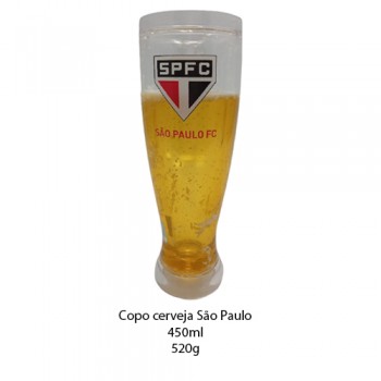 COPO CERVEJA SÃO PAULO 450ML REF: CSU02-2 COPO CERVEJA SÃO PAULO 450ML REF: CSU02-2