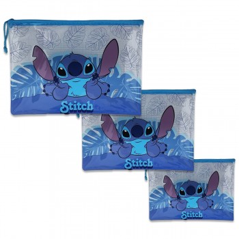 NECESSAIRE MODELO STITCH EM PLÁSTICO REF: DTXG9040-ST1