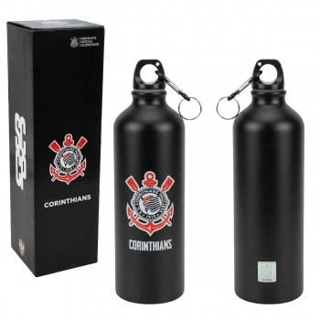GARRAFA DE ALUMÍNIO MODELO CORINTHIANS 750ML REF: QH075-1 GARRAFA DE ALUMÍNIO MODELO CORINTHIANS 750ML REF: QH075-1