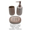 KIT BANHEIRO PORCELANA ROSA C/3PÇS REF: SXTE-5190