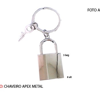 CHAVEIRO EM METAL. TAM:13x4.4x3cm CHAVEIRO EM METAL. TAM:13x4.4x3cm