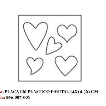 PLACA PARA CORTE. TAM: 14X1.5X15.5CM PLACA PARA CORTE. TAM: 14X1.5X15.5CM