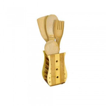 JOGO DE TALHERES EM BAMBU 5PCS REF: HP135 JOGO DE TALHERES EM BAMBU 5PCS REF: HP135