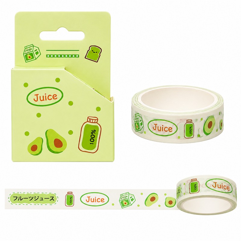 FITA ADESIVA COM CAIXINHA MODELO ABACATE 2M REF: XM-601 FITA ADESIVA COM CAIXINHA MODELO ABACATE 2M REF: XM-601