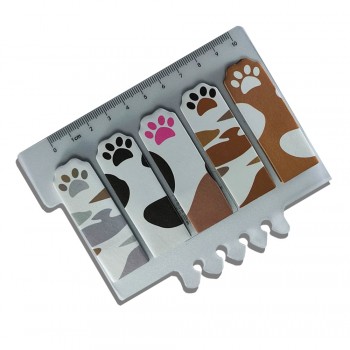 BLOCO AUTOADESIVO + RÉGUA MODELO GATOS COM 100 FOLHAS REF:  REF: AP7798