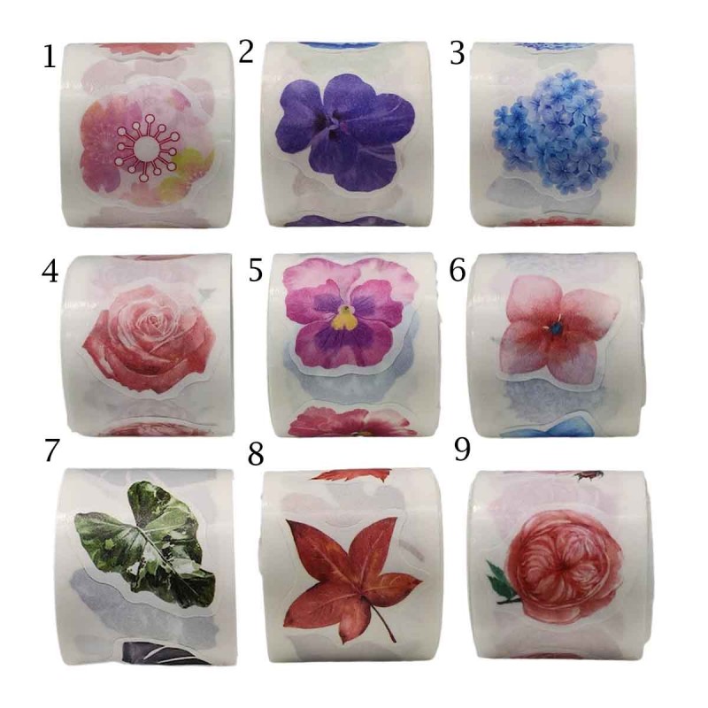 ROLO DE DE FITA ADESIVA COM 50 TIRAS MODELO FLORAL EM PAPEL REF: APFLT03 ROLO DE DE FITA ADESIVA COM 50 TIRAS MODELO FLORAL EM PAPEL REF: APFLT03