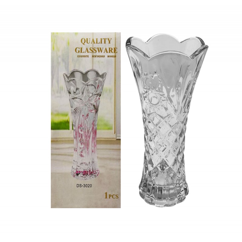 VASO DECORATIVO EM VIDRO 19,50CM REF: 7839 VASO DECORATIVO EM VIDRO 19,50CM REF: 7839