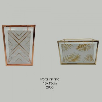 PORTA RETRATO ROSE GOLD 13X18CM REF: 4521 PORTA RETRATO ROSE GOLD 13X18CM REF: 4521