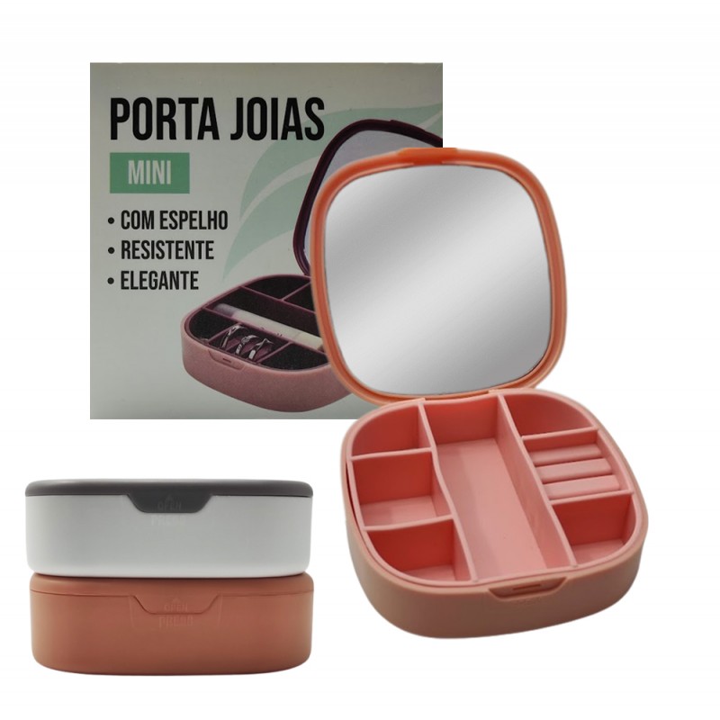 MINI ESTOJO PORTA JÓIAS EM PLÁSTICO 10CM REF: 5357 MINI ESTOJO PORTA JÓIAS EM PLÁSTICO 10CM REF: 5357