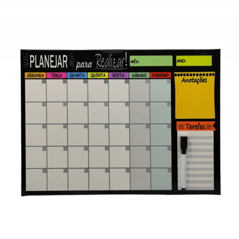 PLANEJADOR MENSAL MODELO REALIZAR 40X29  REF: MP-01