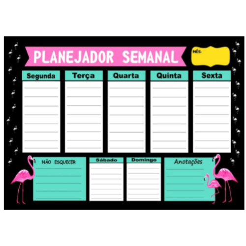 PLANEJADOR SEMANAL EM METAL 29X40CM REF: MP-12 PLANEJADOR SEMANAL EM METAL 29X40CM REF: MP-12