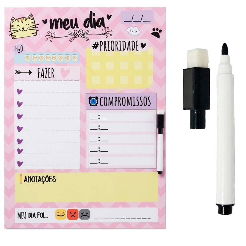 PLANEJADOR DIÁRIO MODELO GATO 29X40 REF: MP27 PLANEJADOR DIÁRIO MODELO GATO 29X40 REF: MP27