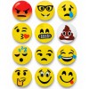 IMÃ DE METAL MODELO EMOJIS COM 12 PEÇAS  REF: IM00