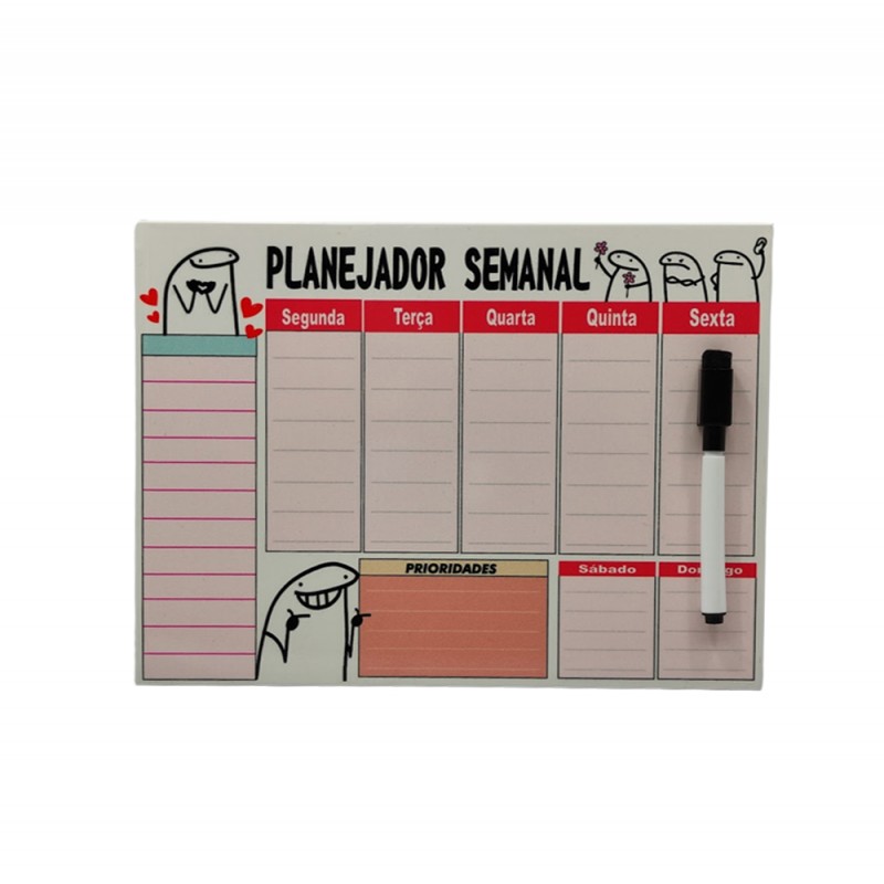 PLANEJADOR SEMANAL MODELO FLORK 26X20 REF: PP60 PLANEJADOR SEMANAL MODELO FLORK 26X20 REF: PP60
